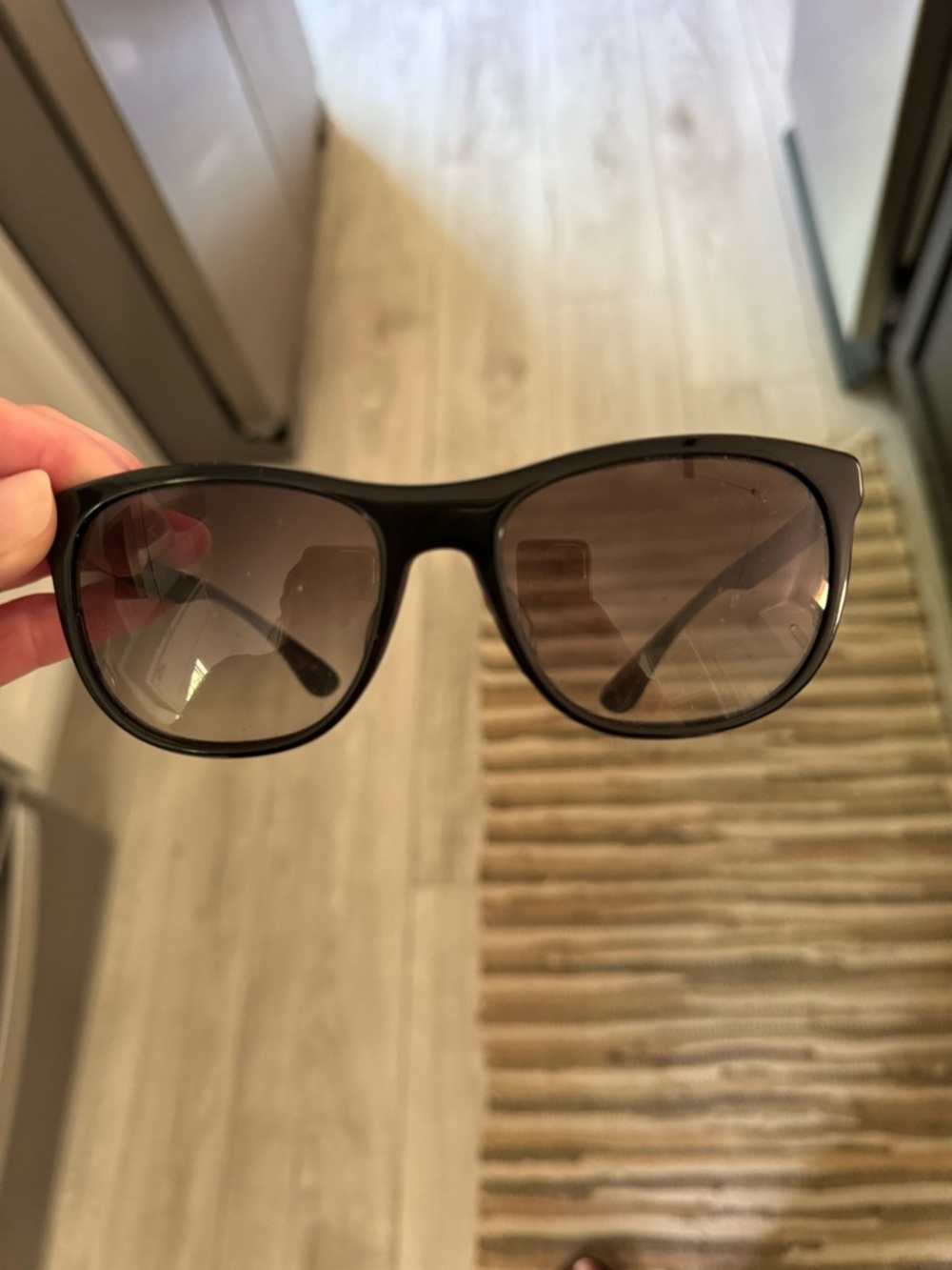 Prada Black Frame Brown Lens Sunglasses